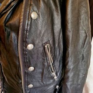 Free People Geniune Leather Jacket Size L